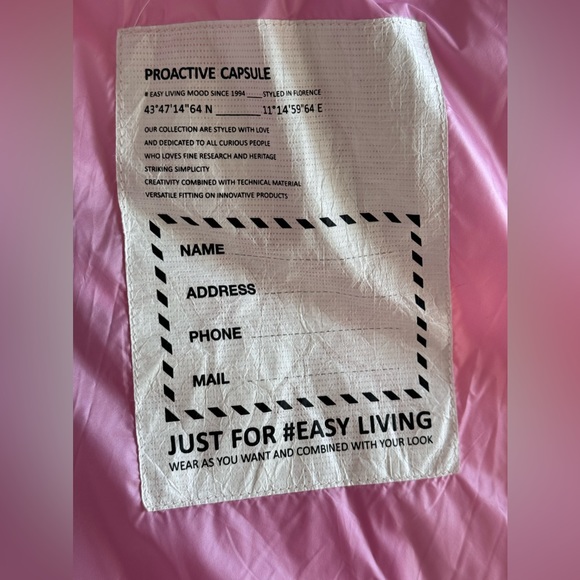 Montereggi Women's Down Jacket Pink Size 46It - Picture 13 of 13